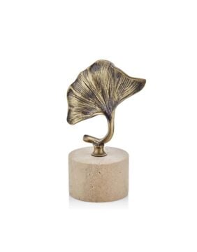 Traverten Kaideli Ginko Obje 21cm
