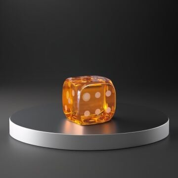 Kristal Zar Turuncu Küçük Boy 8cm