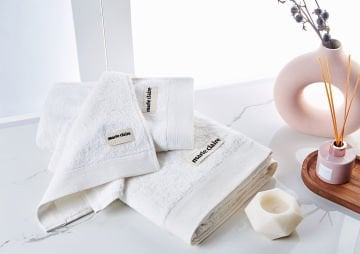 Marie Claire Paris Bambu Laure 3'Lü Havlu Set Beyaz