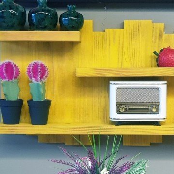 Dekoratif Naturel Duvar Rafı