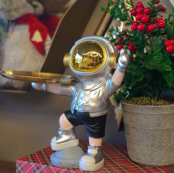 Astronot Dekoratif Tepsili Model-1