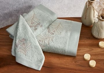 Marie Claire Paris Bambu Natalia 3'Lü Havlu Set Yeşil