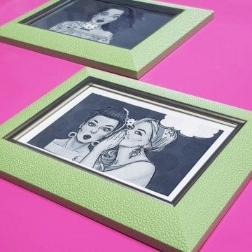 Green Dokulu Fotoğraf Çerçevesi