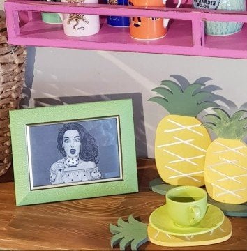 Green Dokulu Fotoğraf Çerçevesi