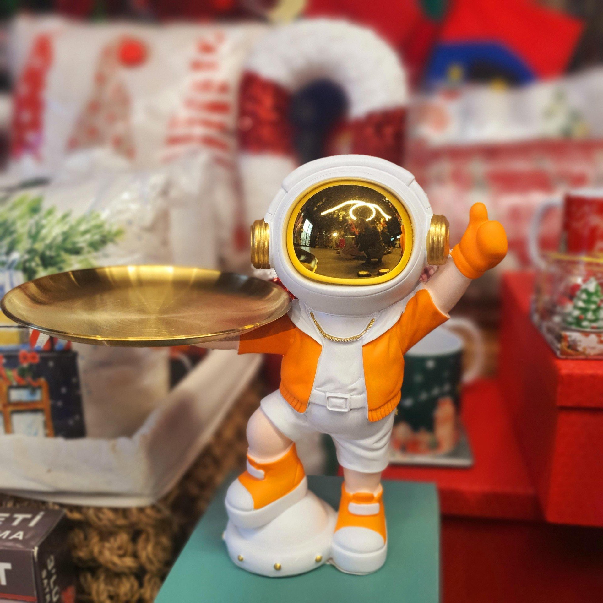 Astronot Dekoratif Tepsili Model-2