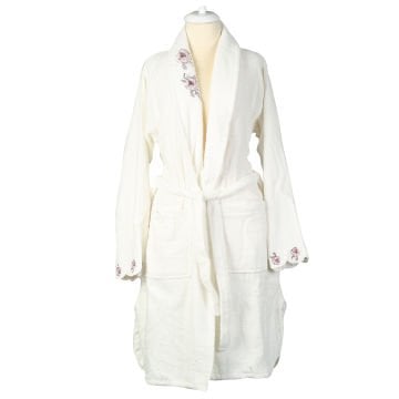 Marie Claire Paris Fiorella Micro Kadın Tek Bornoz Kırık Beyaz S-M