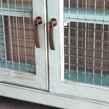 İki Bölmeli Mini Çift Kapaklı Tel Dolap