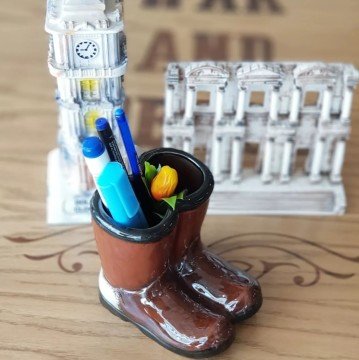 Seramik Çizme Model Vazo & Kalemlik