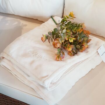 Marie Claire Paris Cozy Microfiber Tek Kişilik Battaniye Bej