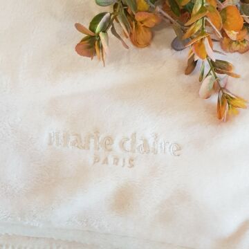 Marie Claire Paris Cozy Microfiber Tek Kişilik Battaniye Bej