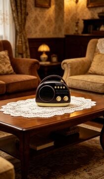 Taşınabilir Bluetooth Retro Radyo Arizona Serisi / Black