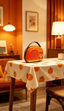 Taşınabilir Bluetooth Retro Radyo Arizona Serisi / Orange