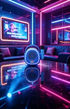 Çocuklara Özel Retro Tasarımlı Bluetooth Karaoke Mikrofon