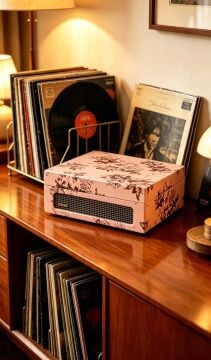 Floral Design Turntable -CR