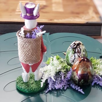 Küfeli Tavşan Biblo Kırmızı