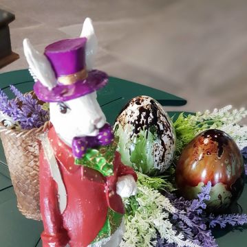 Küfeli Tavşan Biblo Kırmızı