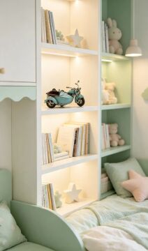 Dekoratif Metal Motosiklet Sepetli Mint 20cm