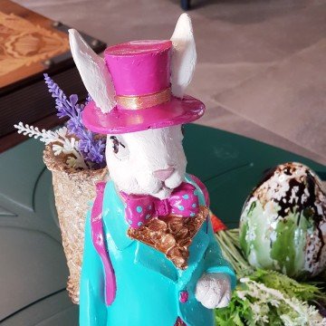 Küfeli Tavşan Biblo Mavi