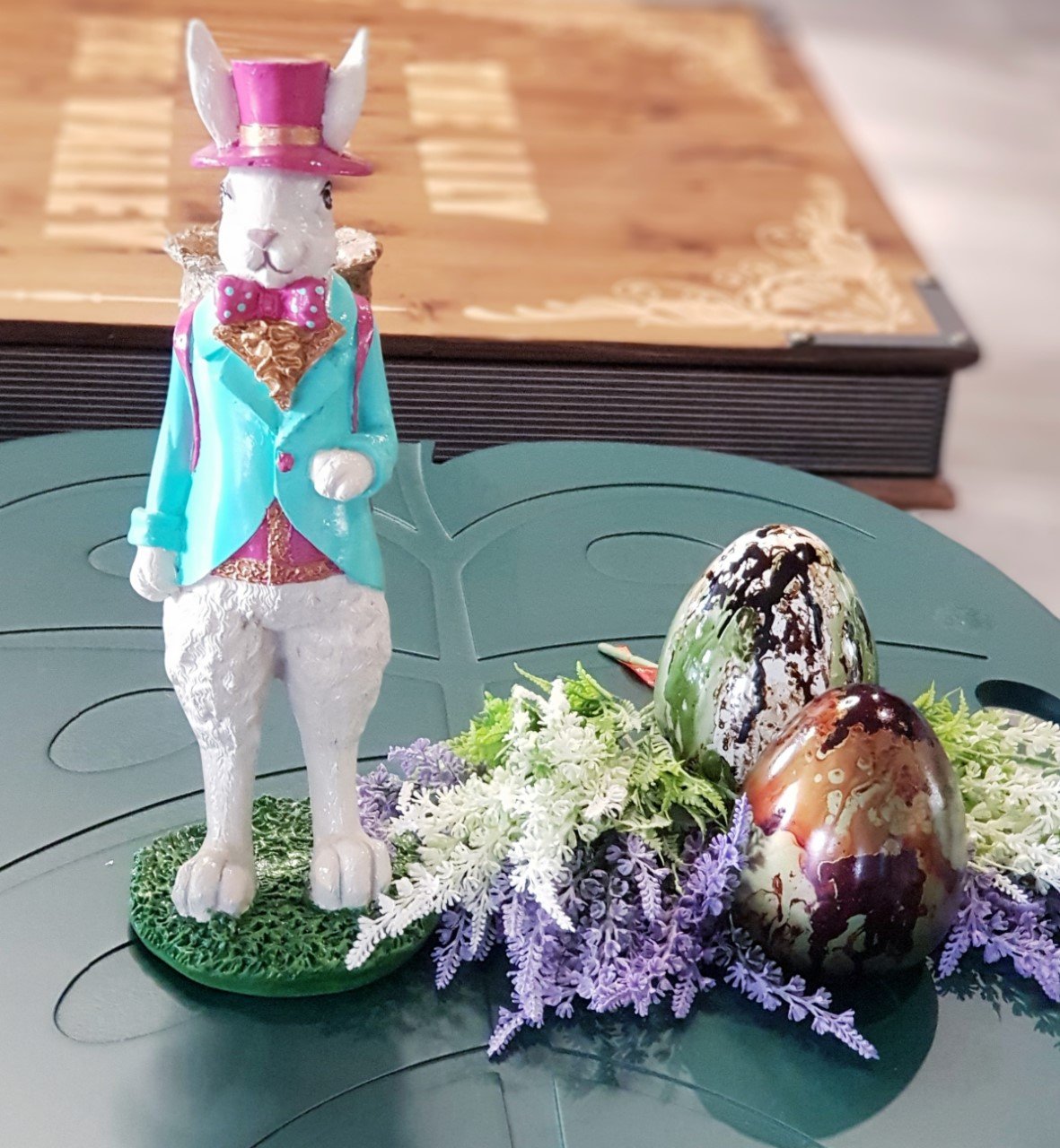 Küfeli Tavşan Biblo Mavi