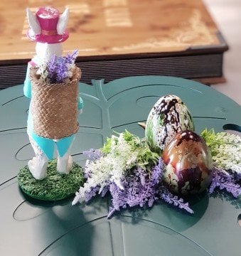 Küfeli Tavşan Biblo Mavi