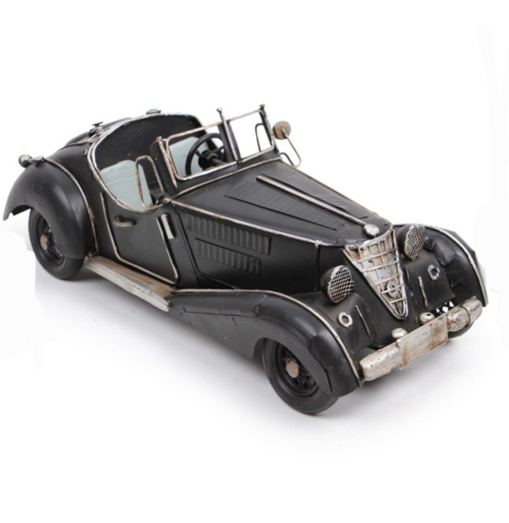 Dekoratif Metal Araba Siyah