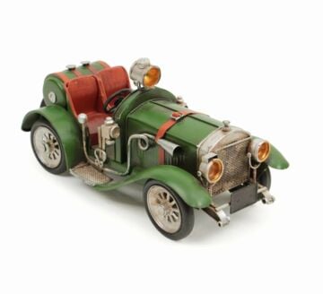 Dekoratif Metal Yeşil Araba