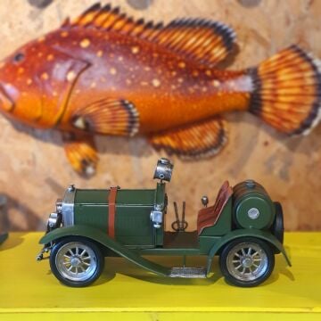 Dekoratif Metal Yeşil Araba