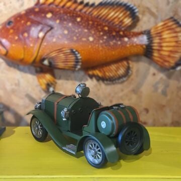 Dekoratif Metal Yeşil Araba