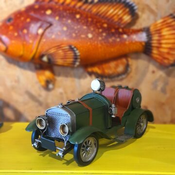 Dekoratif Metal Yeşil Araba