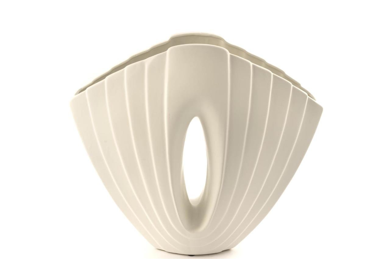 İnci Beyaz Porselen Vazo