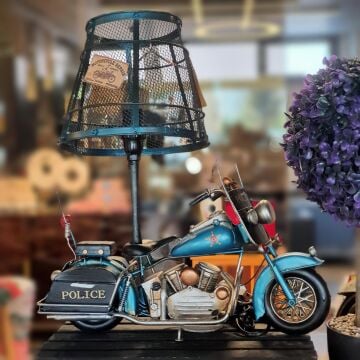 Motorsiklet Model Metal Abajur