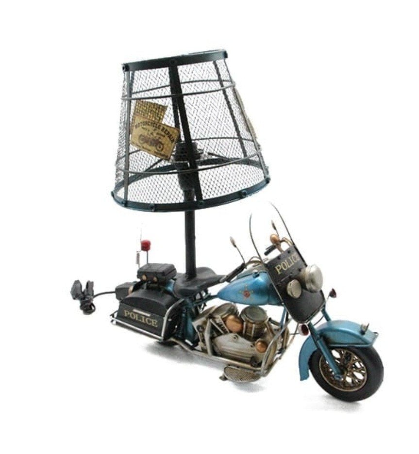 Motorsiklet Model Metal Abajur