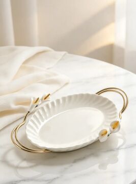 Gala Oval Tabak 38*27*9 cm