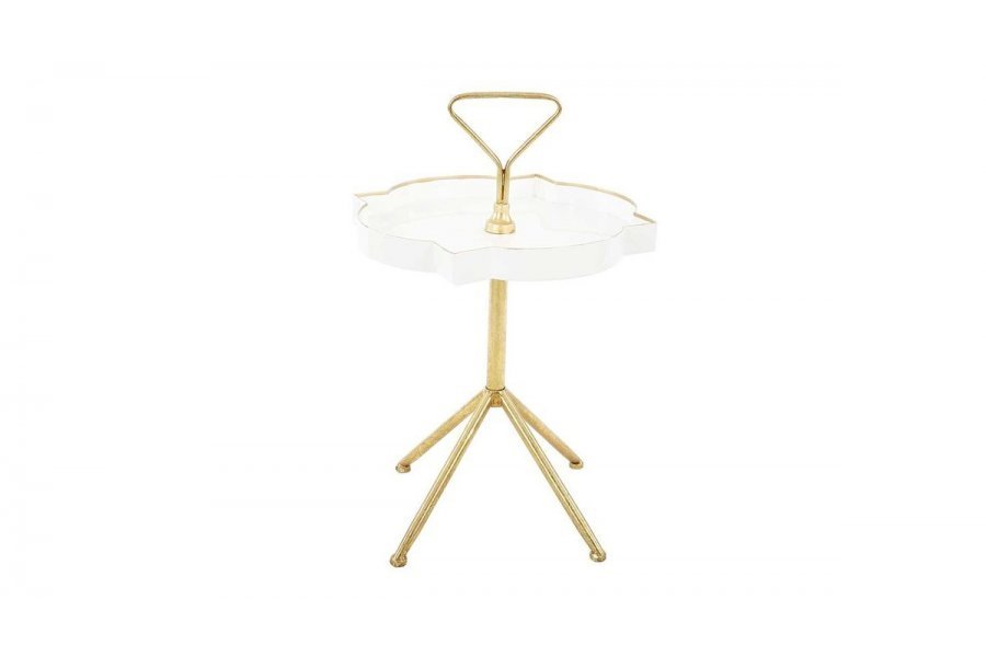 Bronz Ayaklı Metal Sehpa Büyük Boy