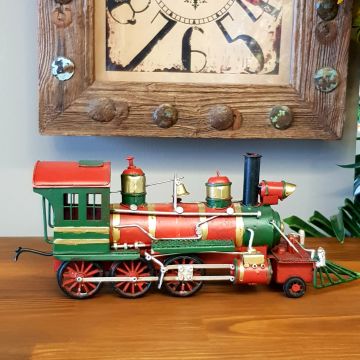 Dekoratif Metal Lokomotif Tren