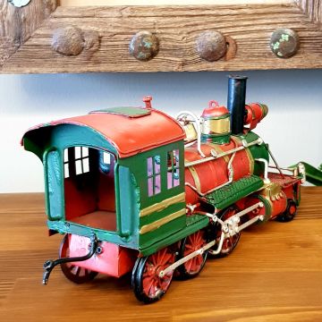 Dekoratif Metal Lokomotif Tren