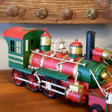 Dekoratif Metal Lokomotif Tren