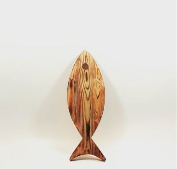 Boyanabilir Ahşap Balık