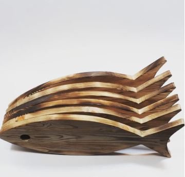 Boyanabilir Ahşap Balık