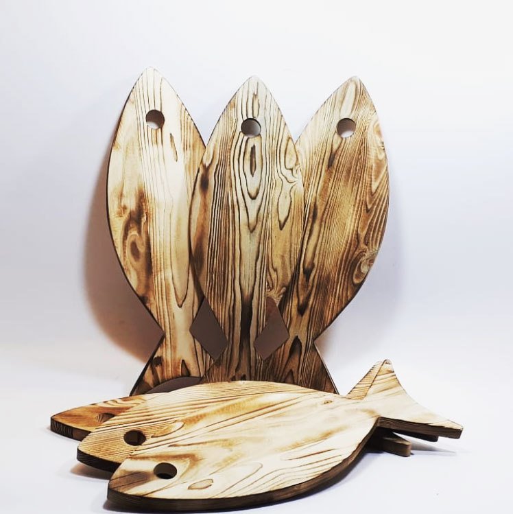 Boyanabilir Ahşap Balık