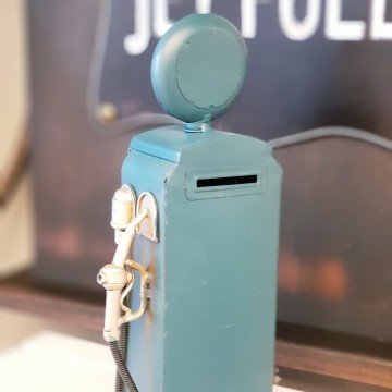 Metal Yakıt Pompası Küçük Boy Kumbaralı Mavi