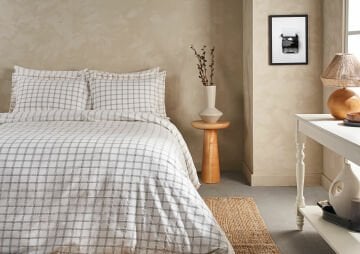 Marie Claire Paris Cameron Tek Kişilik Nevresim Takımı Kırık Beyaz