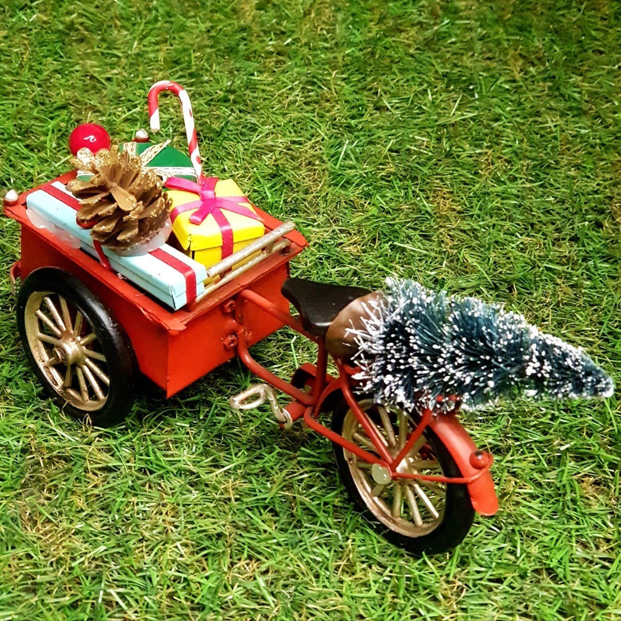 Metal Üç Tekerlekli Bisiklet Kırmızı Küçük Boy