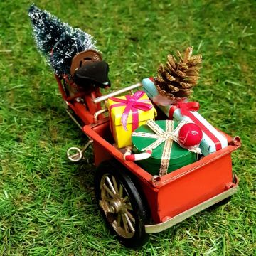 Metal Üç Tekerlekli Bisiklet Kırmızı Küçük Boy