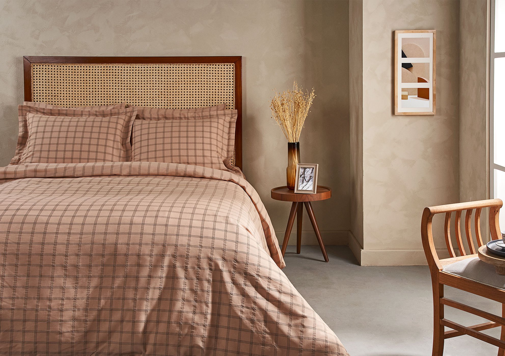 Marie Claire Paris Cameron Çift Kişilik Nevresim Takımı Bej