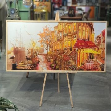 60cmx120cm Natuel Çerçeve Kanvas Tablo