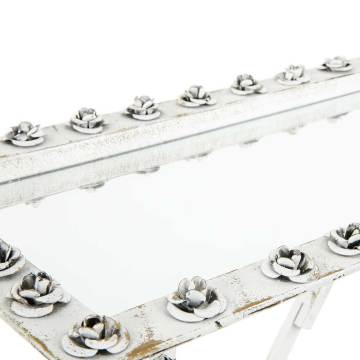 Rusty Eskitme Metal Aynalı Katlanır Yan Sehpa