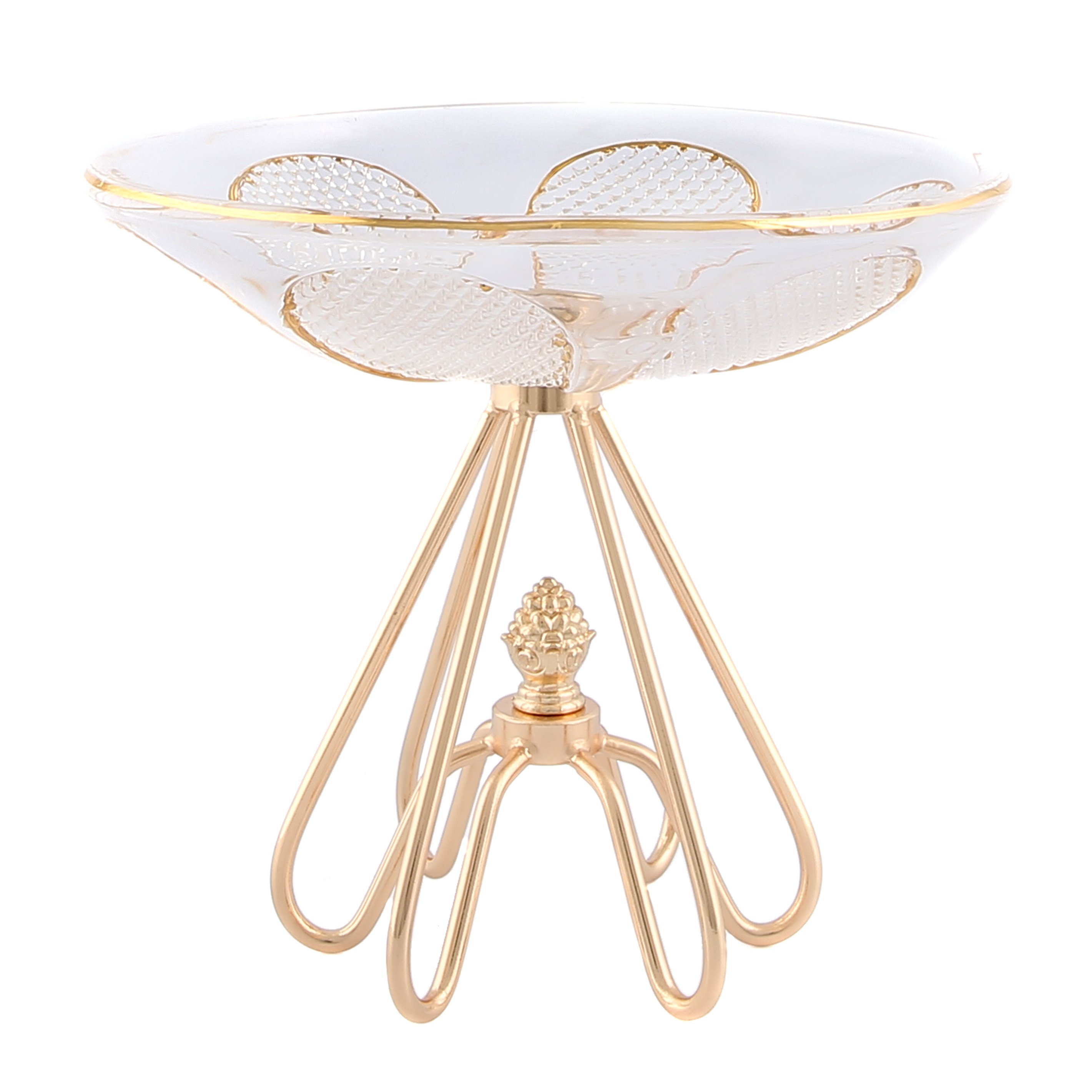 Zerah Gold Metal Ayaklı Kase Küçük Boy