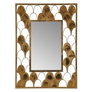 Gold Yaldızlı Duvar Aynası