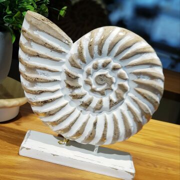 Dekoratif Ahşap İstiridye Kabuğu Büyük Boy